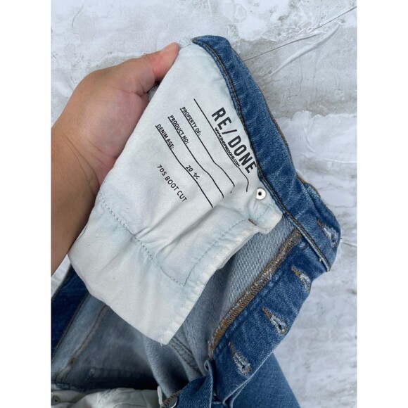 RE/DONE 70s High Rise Bootcut Jeans size 28 - Picture 9 of 12